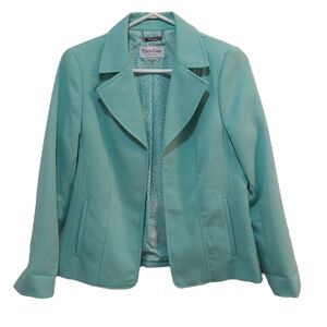 Tanjay Petites Light Green/Aqua Blazer Jacket Size 6P